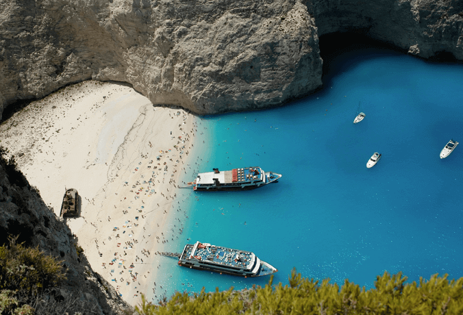 Navagio Beach Zakynthos grécia 