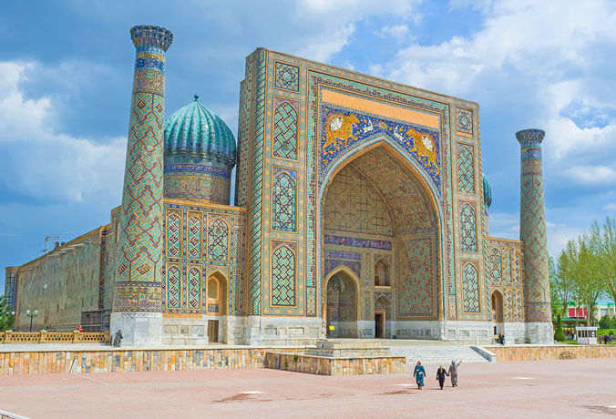Praça Registan Samarcanda Uzbequistão