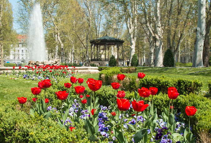 Zrinjevac Park Zagreb Croácia