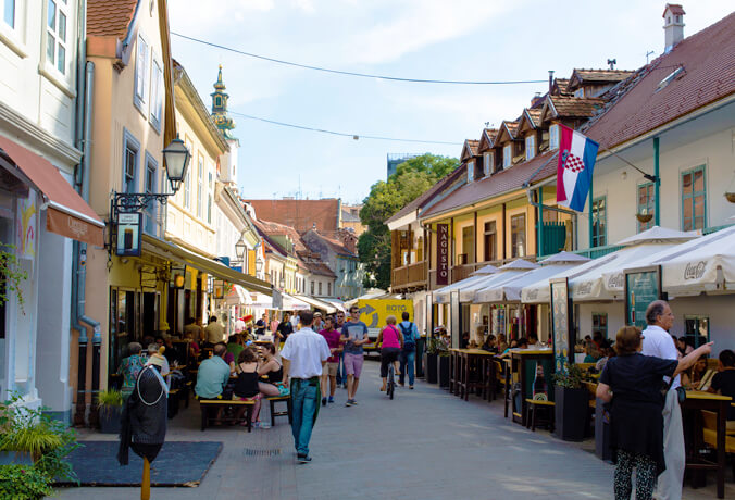 Rua Tkalčićeva Zagreb Croácia