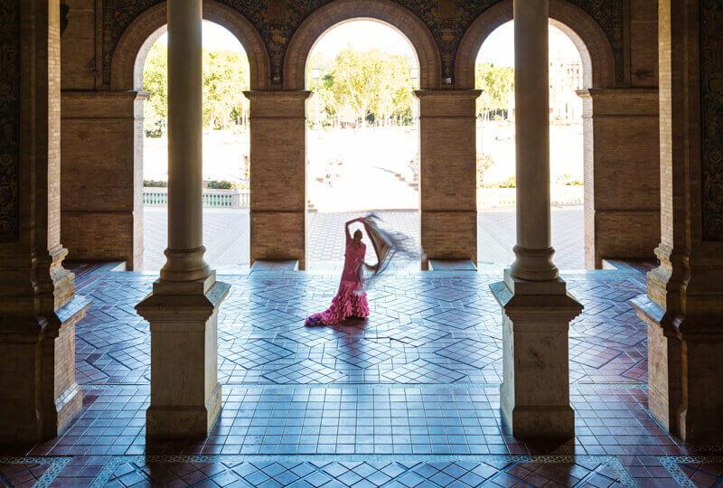 Dançarina flamenco Sevilha