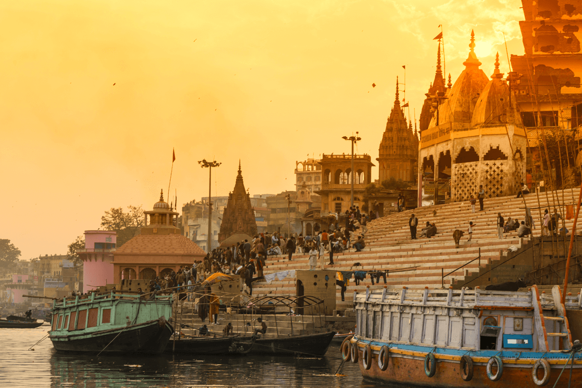Rio Ganges Varanasi Índia