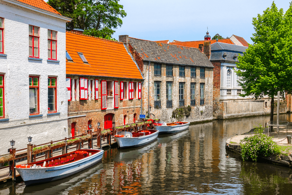 Canais Bruges Bélgica