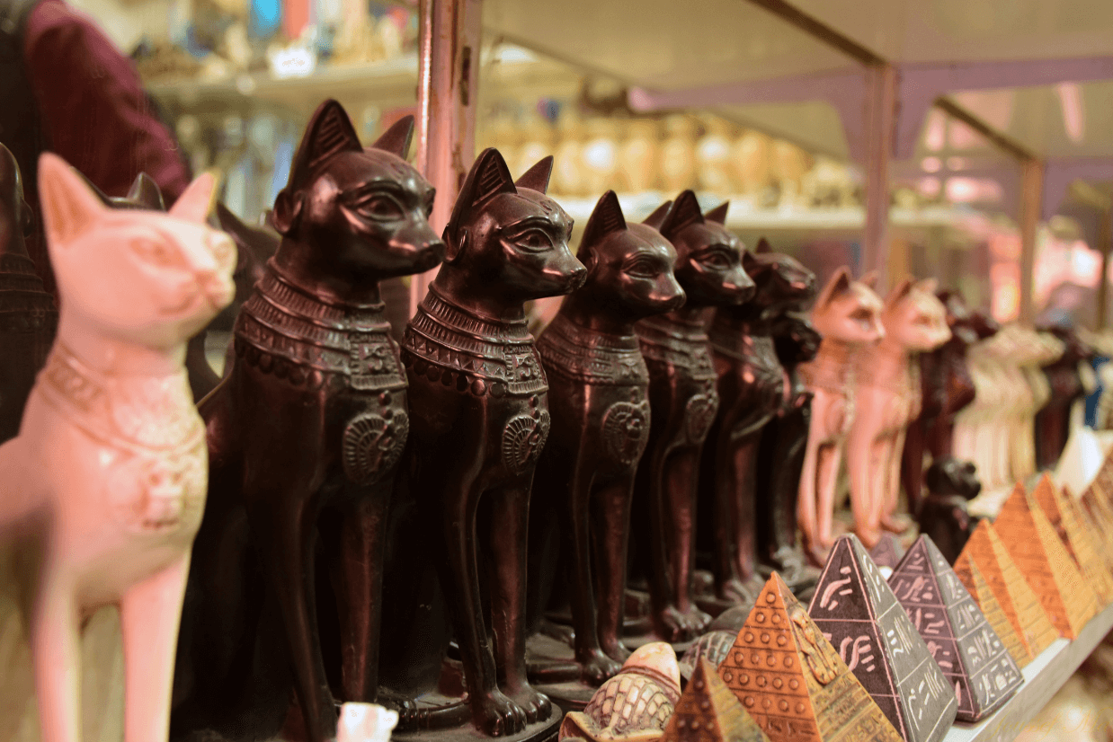 gatos adorados no antigo egito